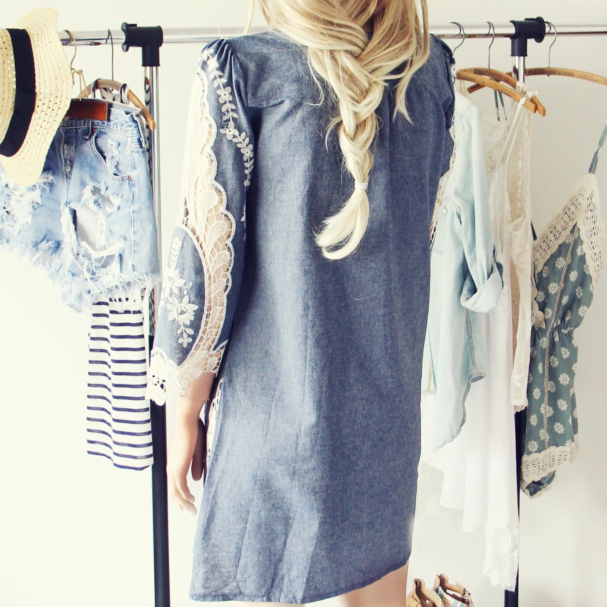 Greek Isles Chambray Dress (wholesale)