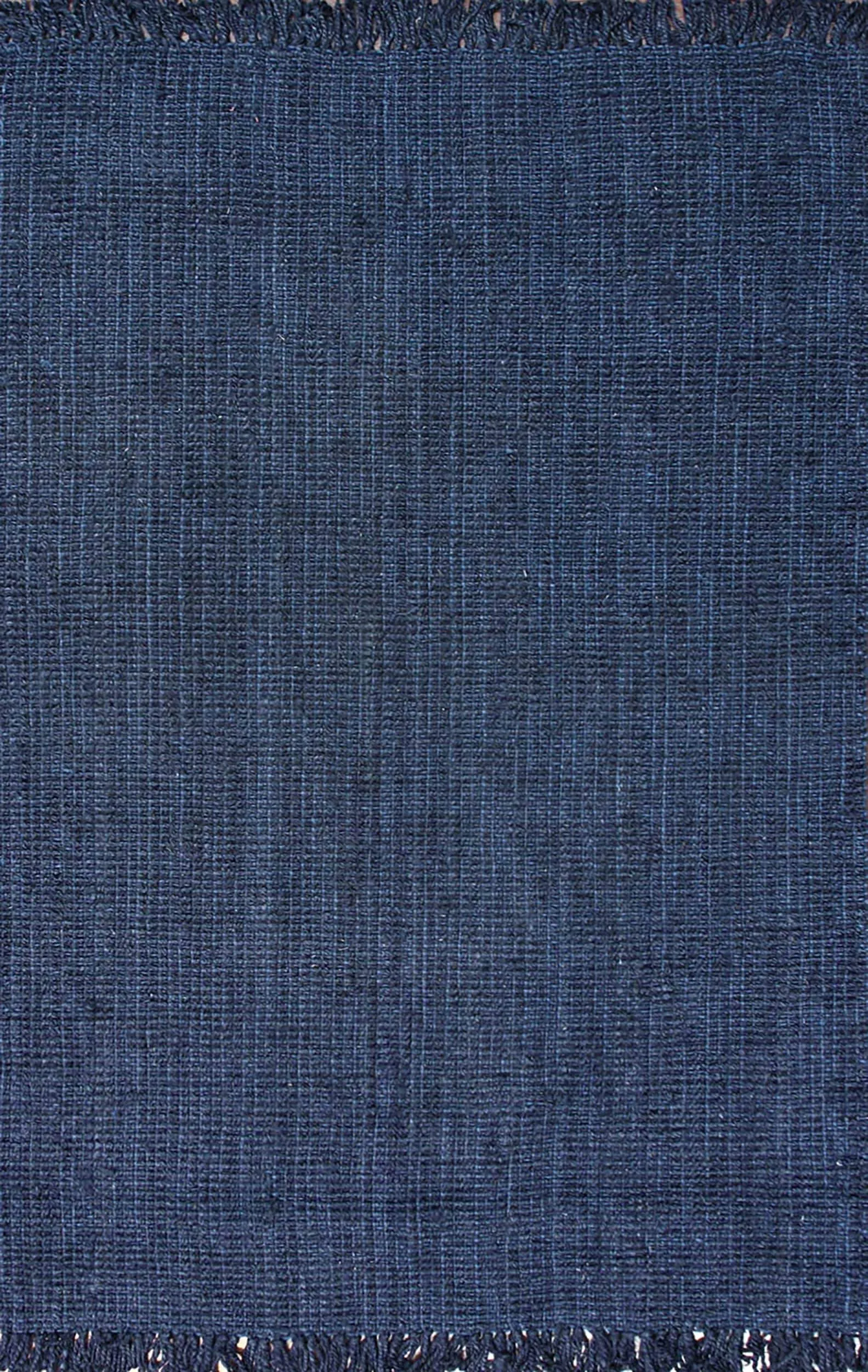 HAND WOVEN CHUNKY LOOP JUTE BLUE