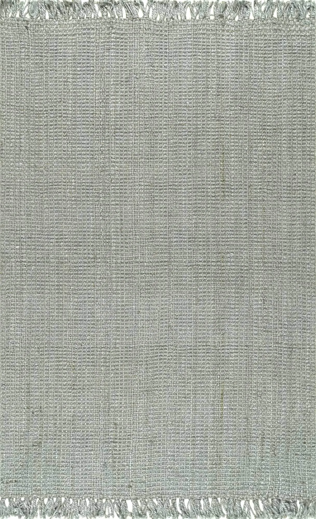 HAND WOVEN CHUNKY LOOP JUTE BLUE