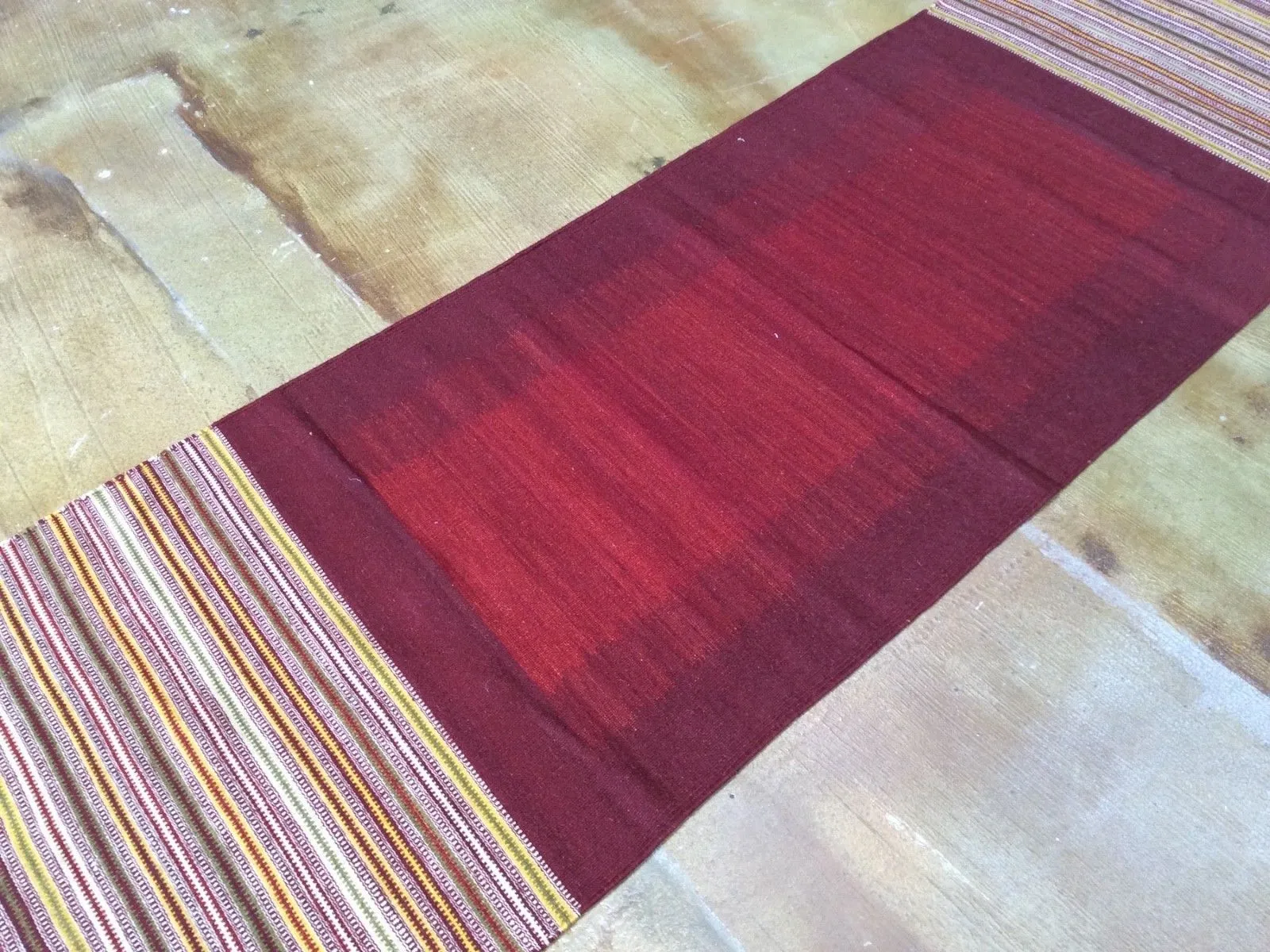Hand-Woven Flatweave Reversible Kilim Handmade 100% Wool Rug (Size 2.8 X 8.3) Brrsf-1452