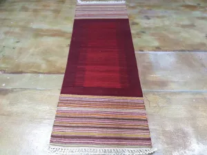 Hand-Woven Flatweave Reversible Kilim Handmade 100% Wool Rug (Size 2.8 X 8.3) Brrsf-1452