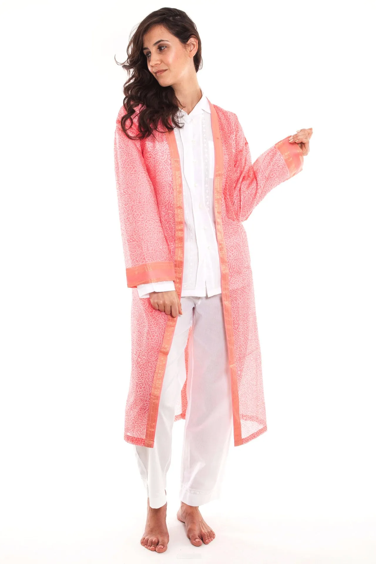 Hand Woven Silk & Cotton Dressing Gowns
