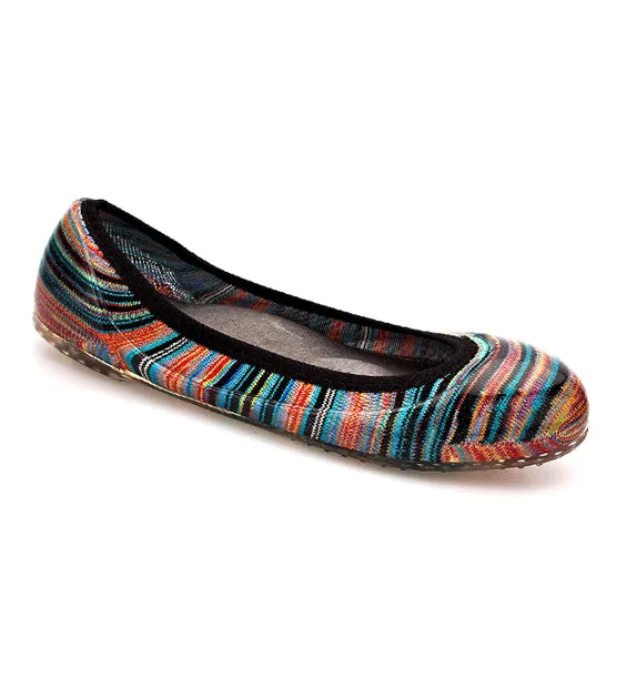 ja-vie fiesta stripe jelly flats shoes