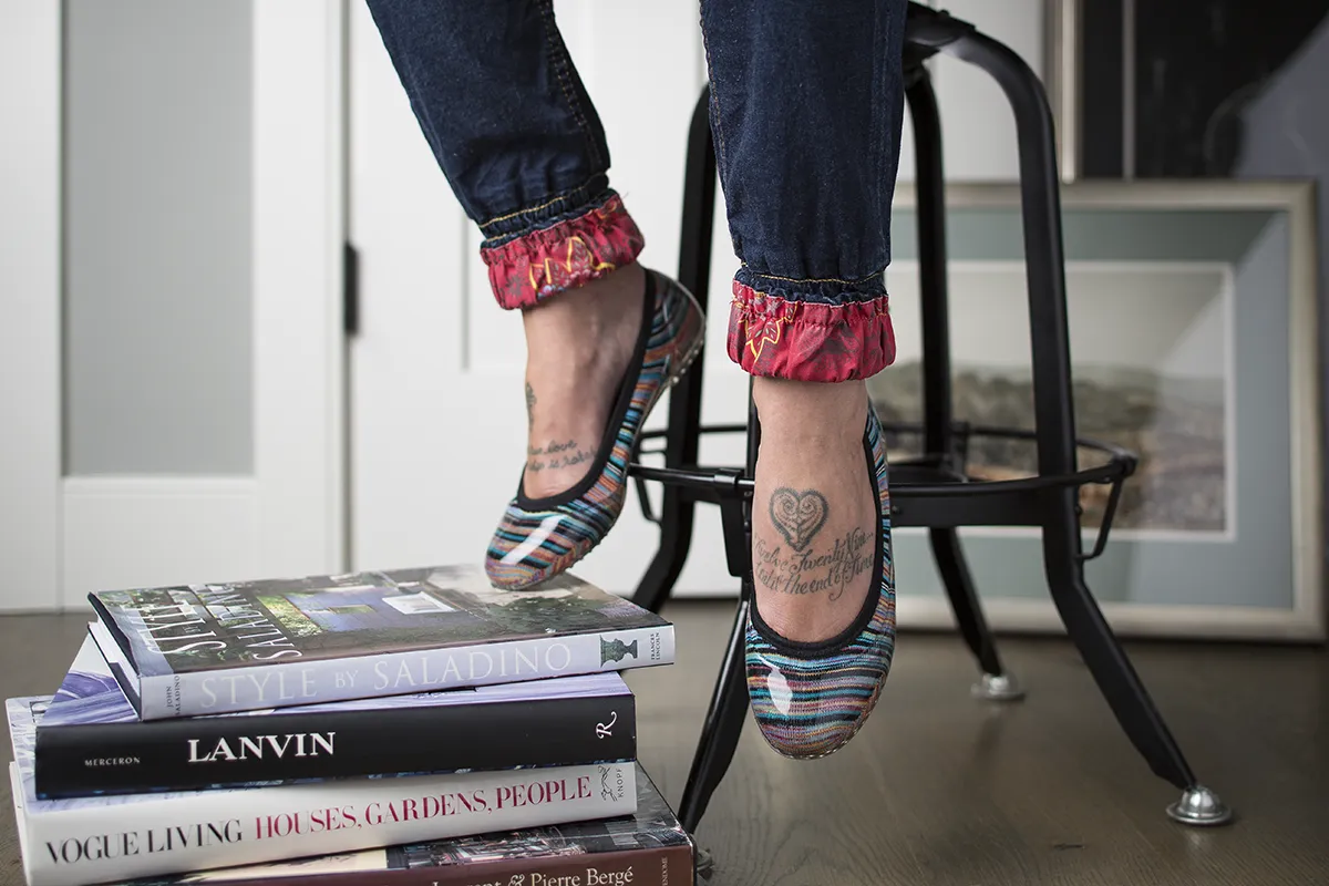 ja-vie fiesta stripe jelly flats shoes