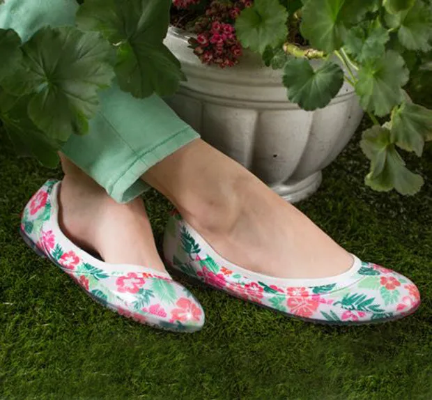 ja-vie tropical jelly flats shoes