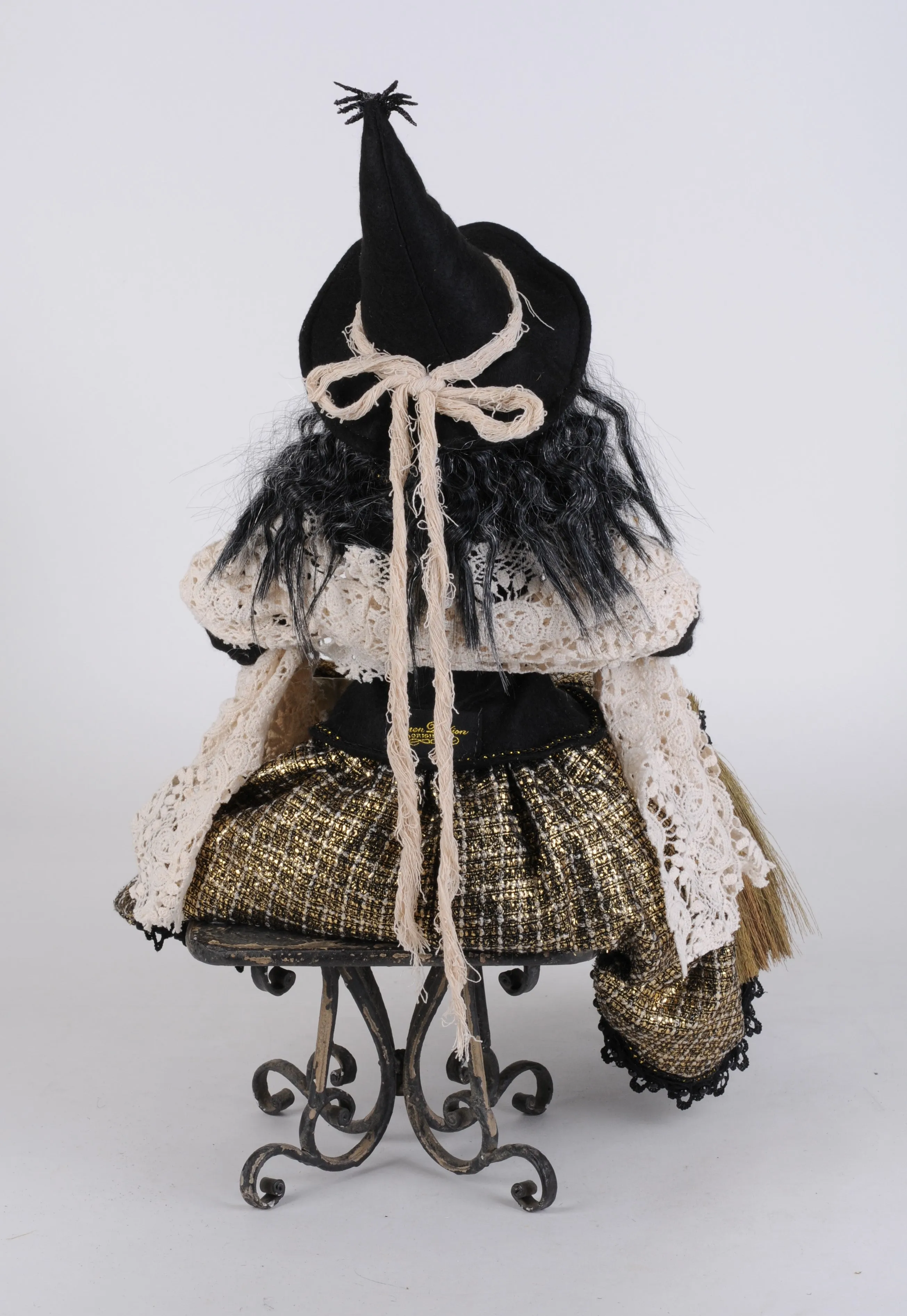 Karen Didion Halloween Woven Gold Witch