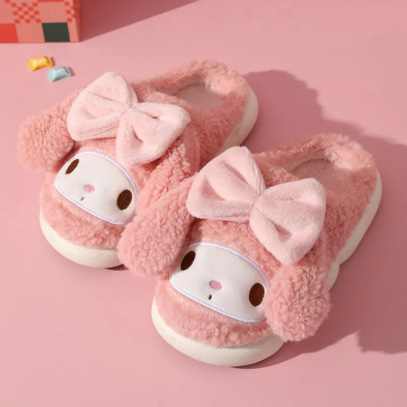 Kawaii Cinnamoroll My Melody Cotton Slippers