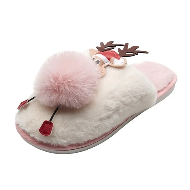Kawaii Reindeer Slippers