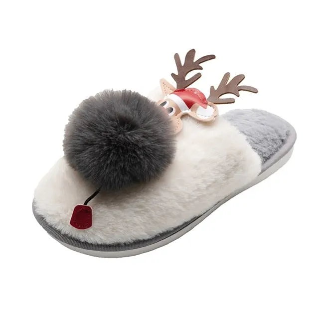 Kawaii Reindeer Slippers