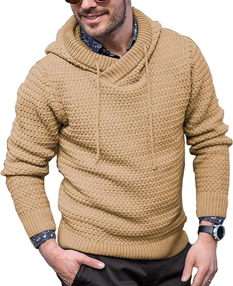 Knitted Thick Warm Hooded Pullover Sweater (Us Only)