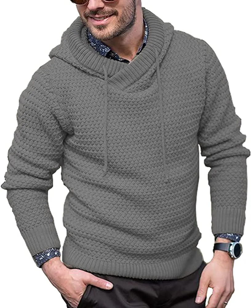 Knitted Thick Warm Hooded Pullover Sweater (Us Only)