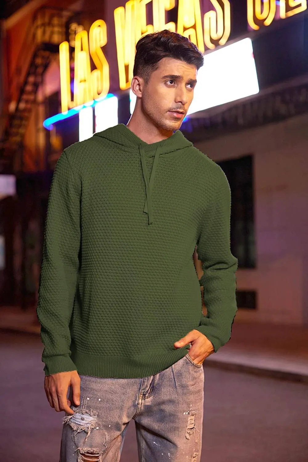 Knitted Thick Warm Hooded Pullover Sweater (Us Only)