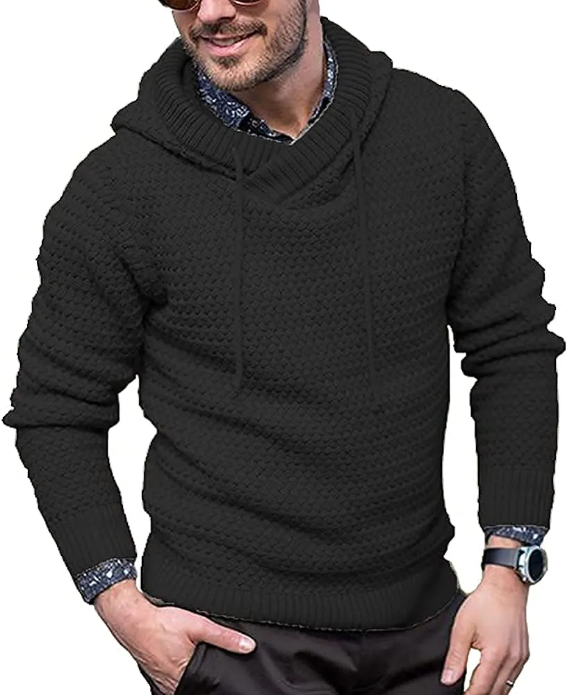 Knitted Thick Warm Hooded Pullover Sweater (Us Only)