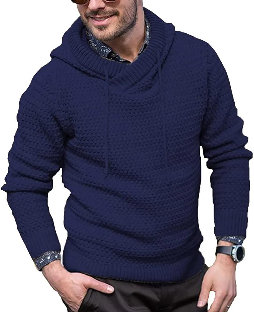 Knitted Thick Warm Hooded Pullover Sweater (Us Only)