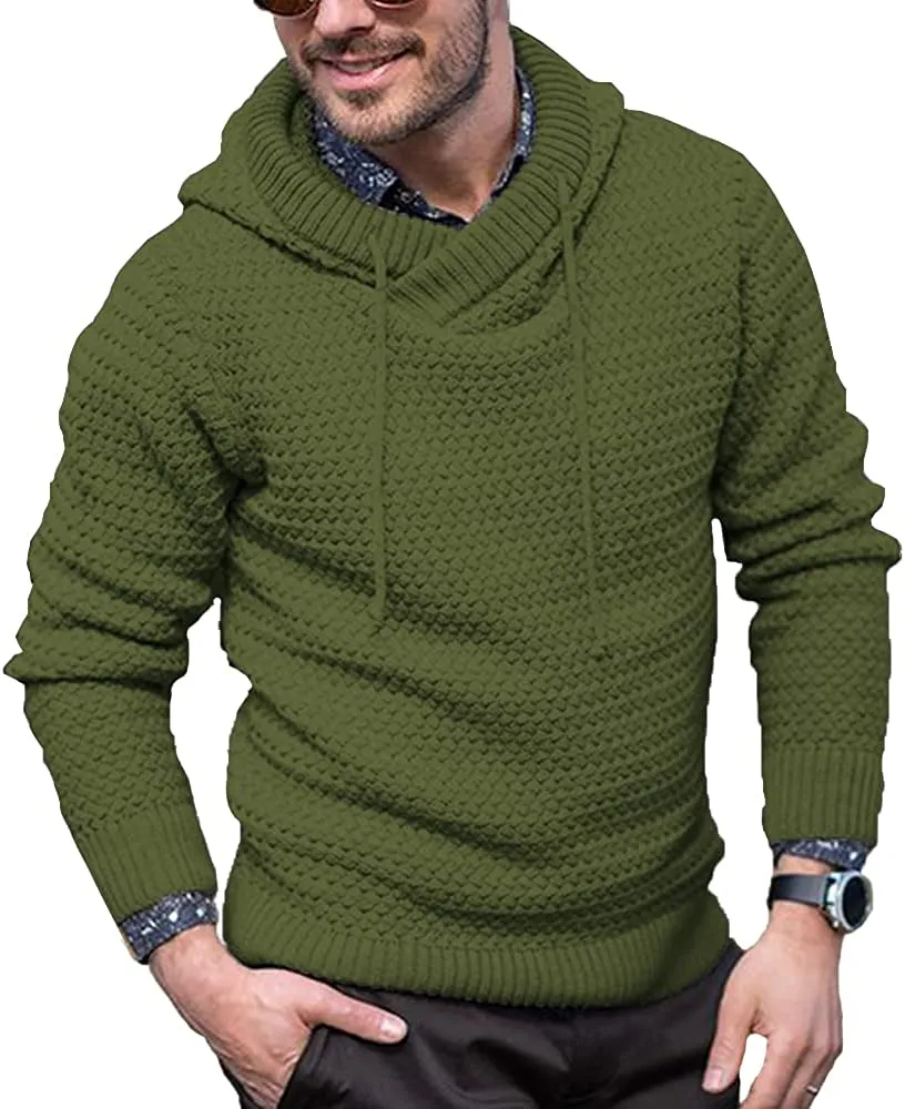 Knitted Thick Warm Hooded Pullover Sweater (Us Only)