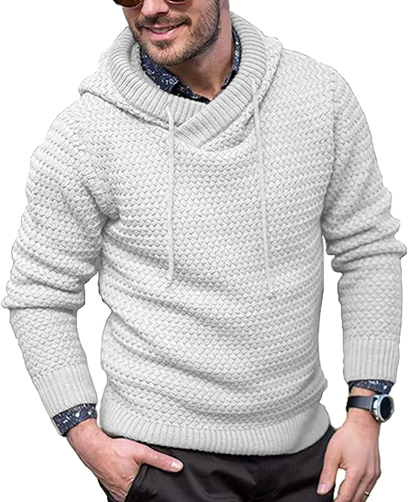 Knitted Thick Warm Hooded Pullover Sweater (Us Only)