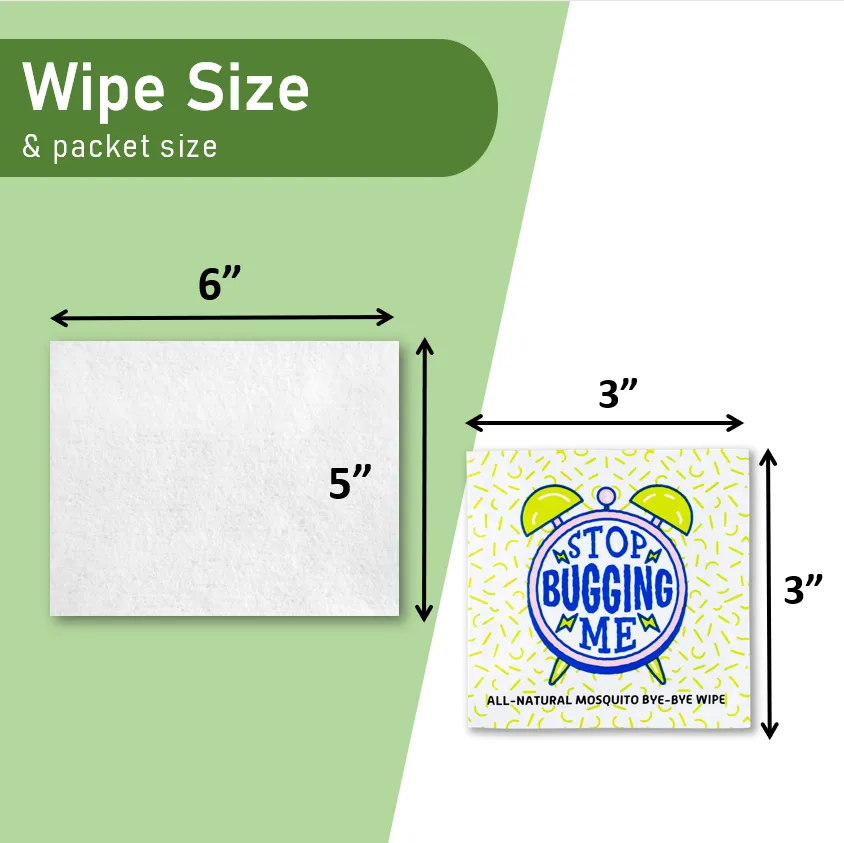 LA Fresh Mosquito and Insect Repellent Wipes Individual Wrapped