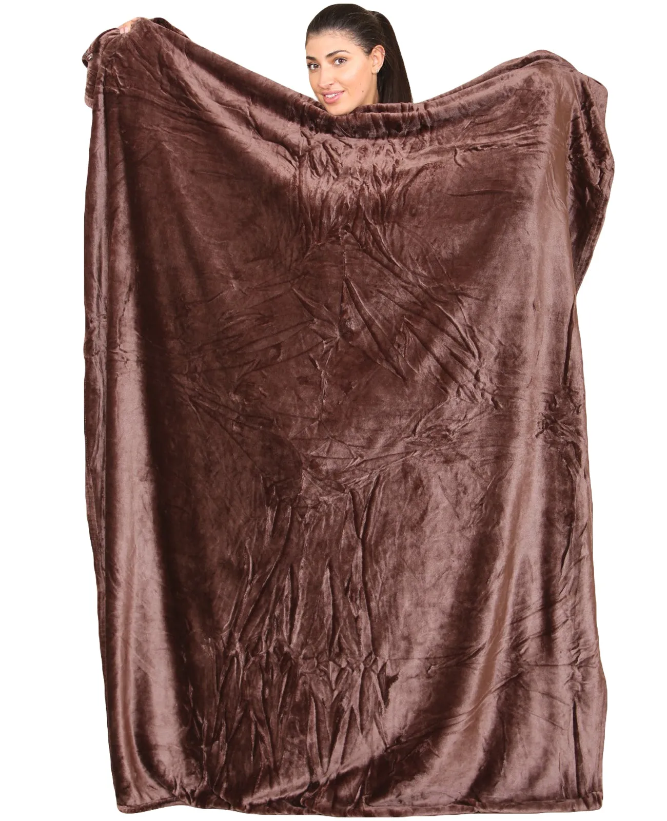 Large Faux Fur Warm Fleece Throw