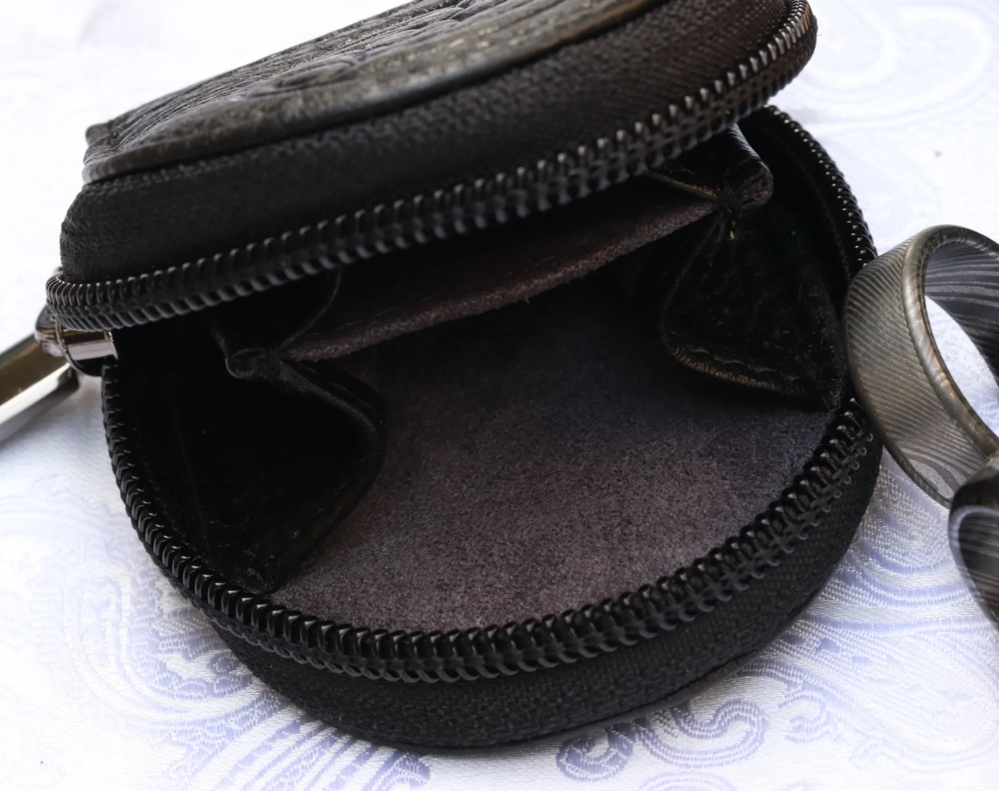 Leather every day carry / ring pouch / edc protection / edc pouch