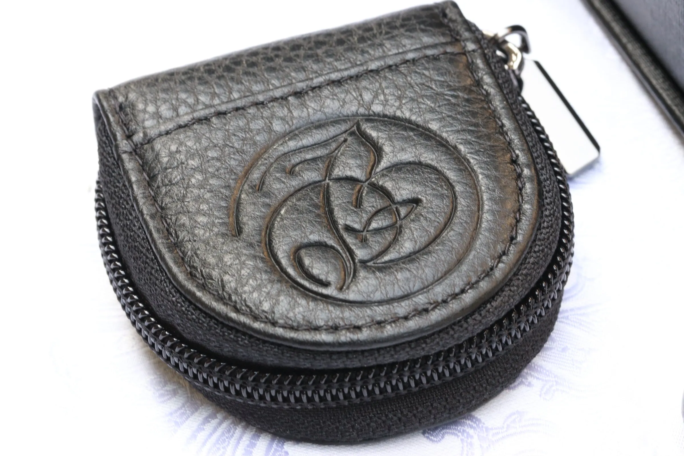 Leather every day carry / ring pouch / edc protection / edc pouch