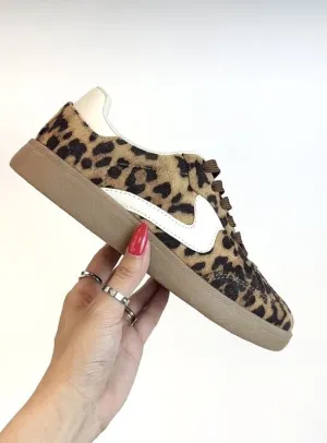 Leopard Gum Sole Sneakers