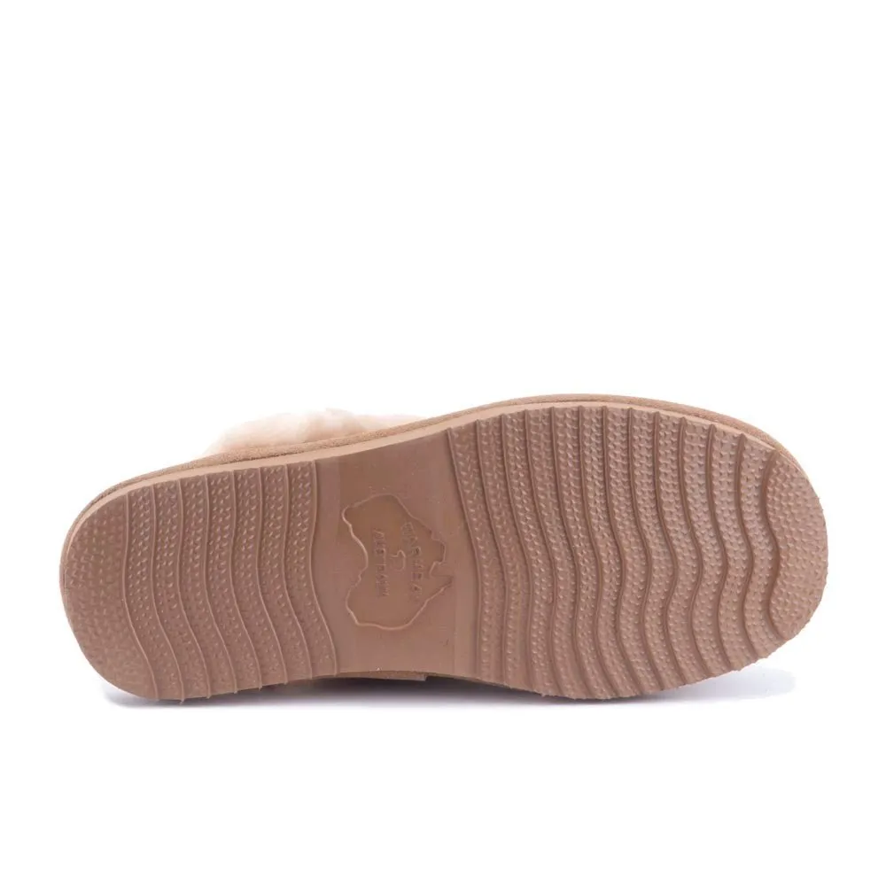 'Lismore' women's warmlined home slipper - Beige