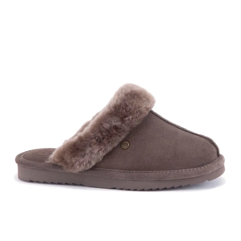 'Lismore' women's warmlined home slipper - Grey