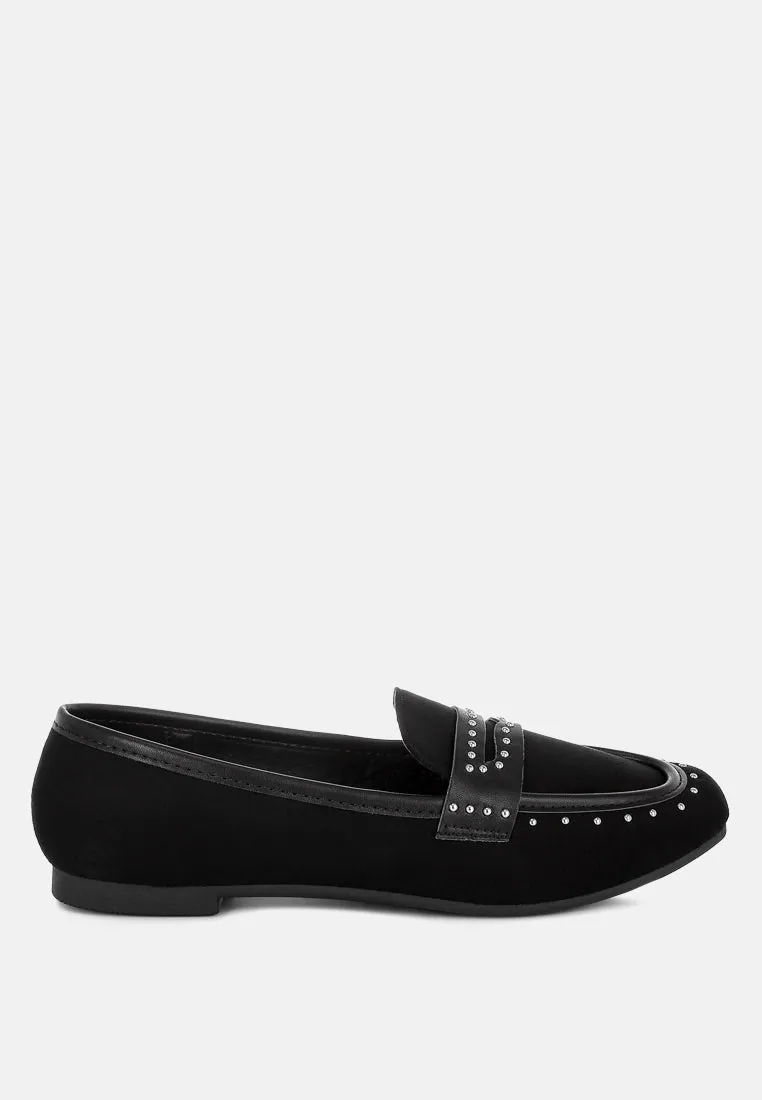 Lumina Penny Strap Studded Loafers