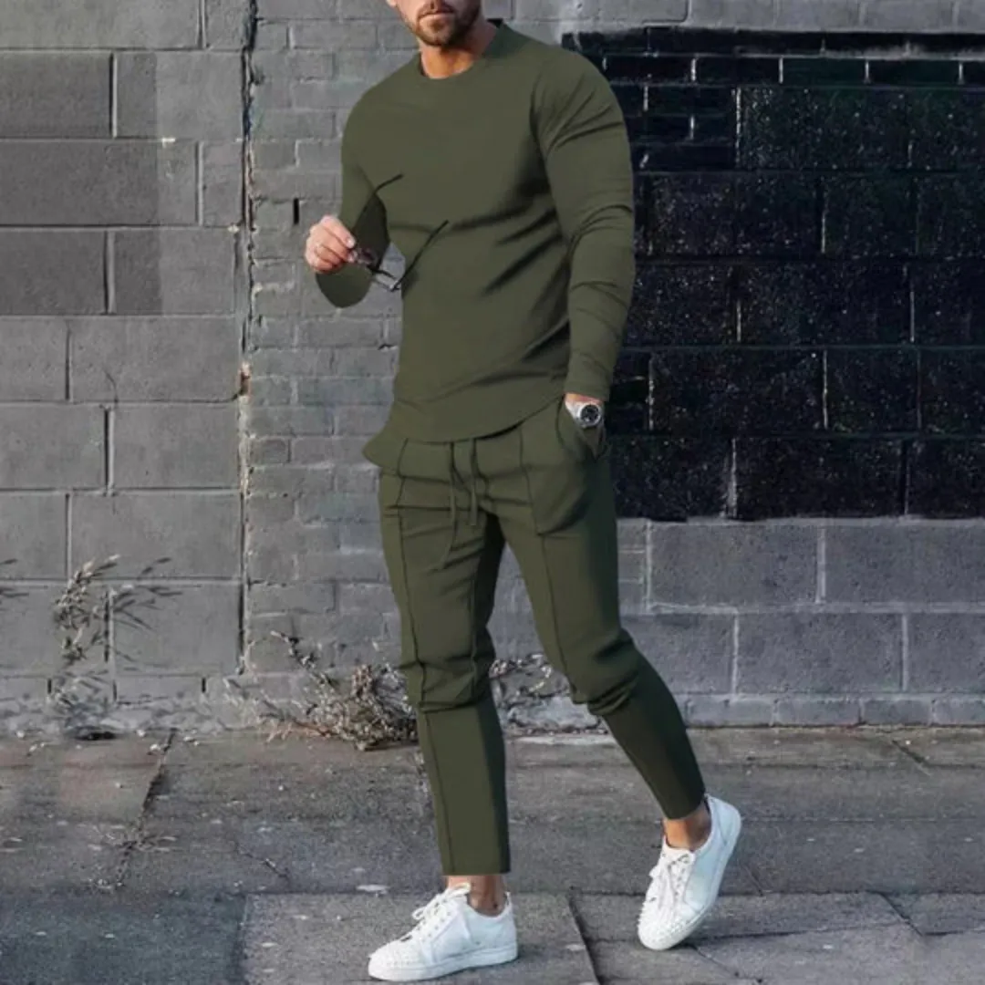 Men's Casual Two Piece Tracksuit Set | Matching