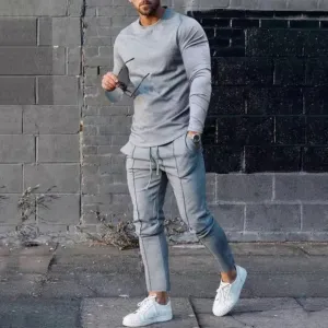 Men's Casual Two Piece Tracksuit Set | Matching