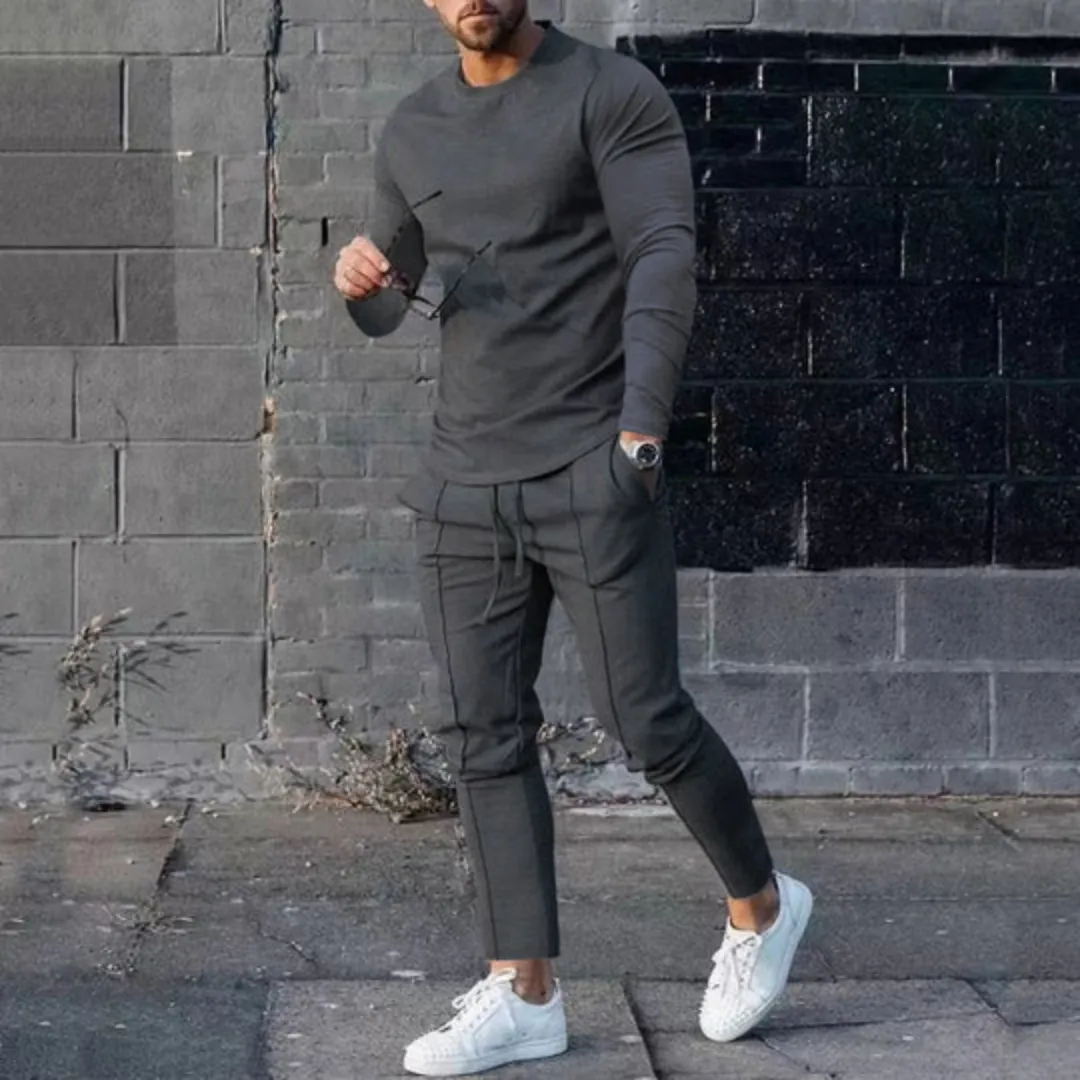 Men's Casual Two Piece Tracksuit Set | Matching