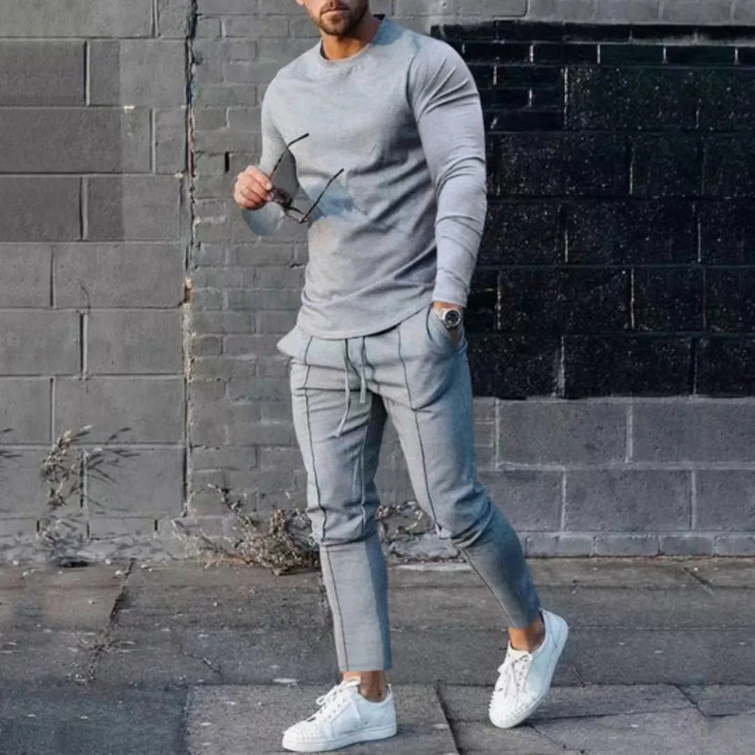 Men's Casual Two Piece Tracksuit Set | Matching