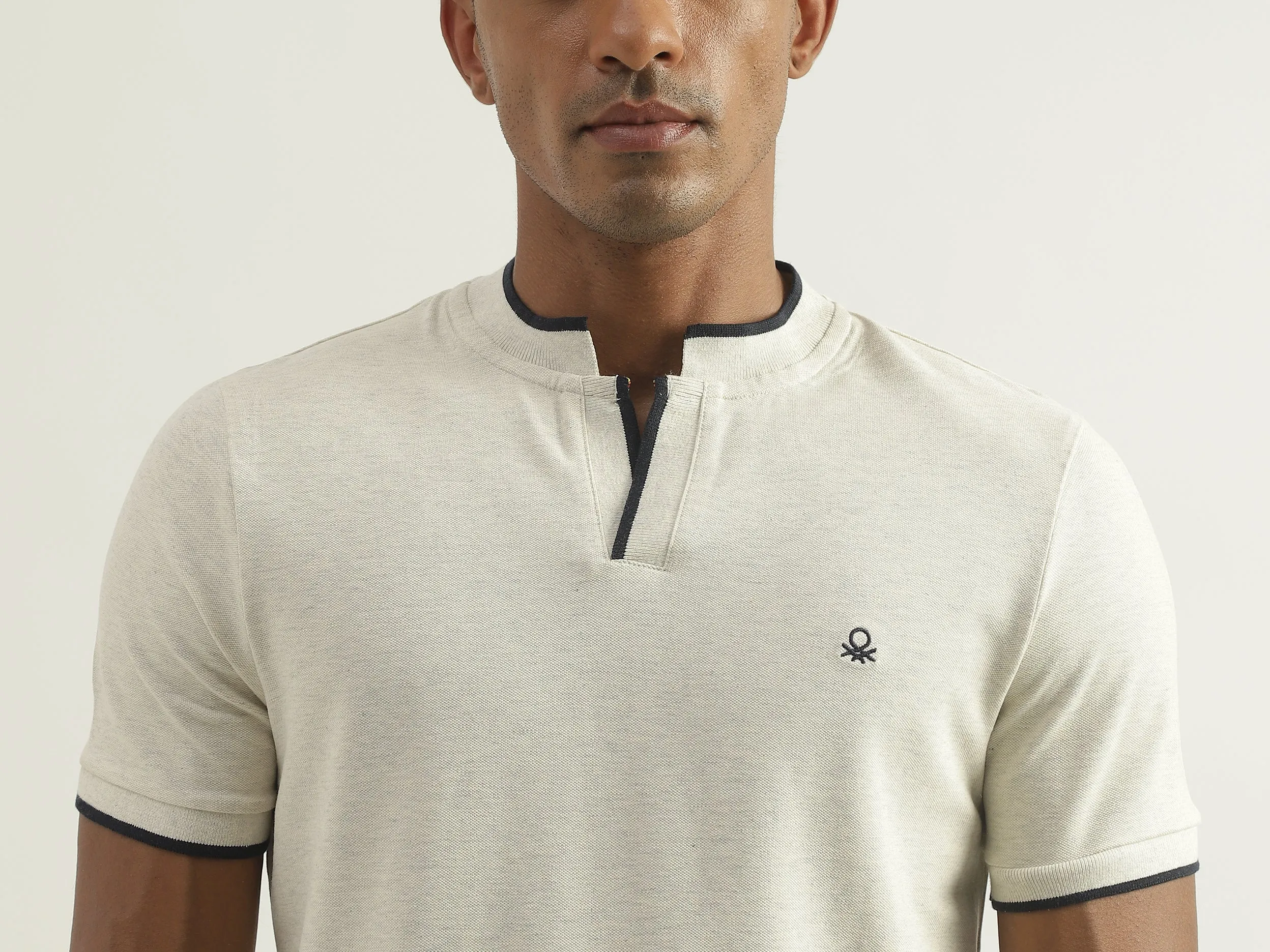 Mens Short Sleeve Tipping T-Shirt