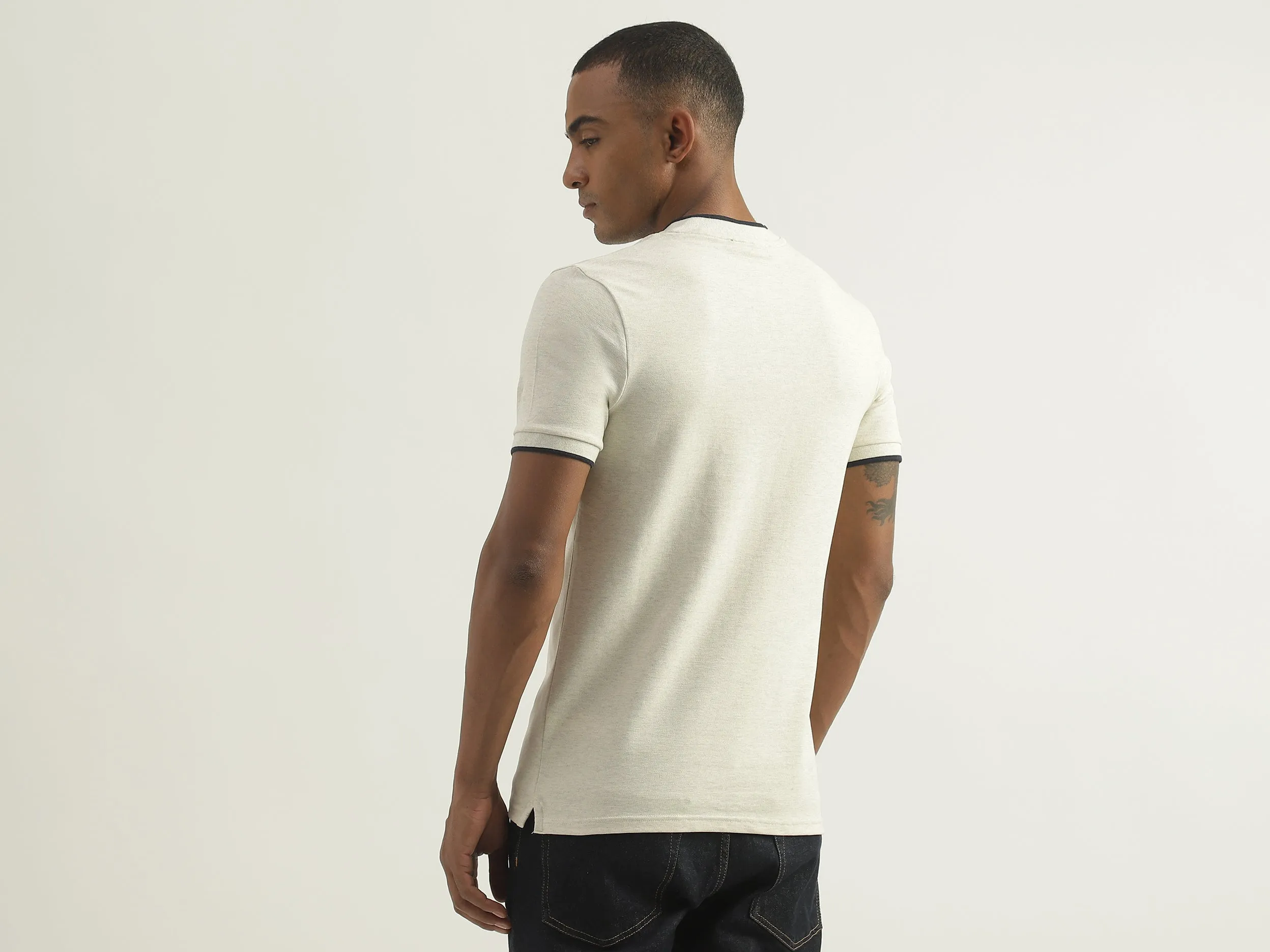 Mens Short Sleeve Tipping T-Shirt