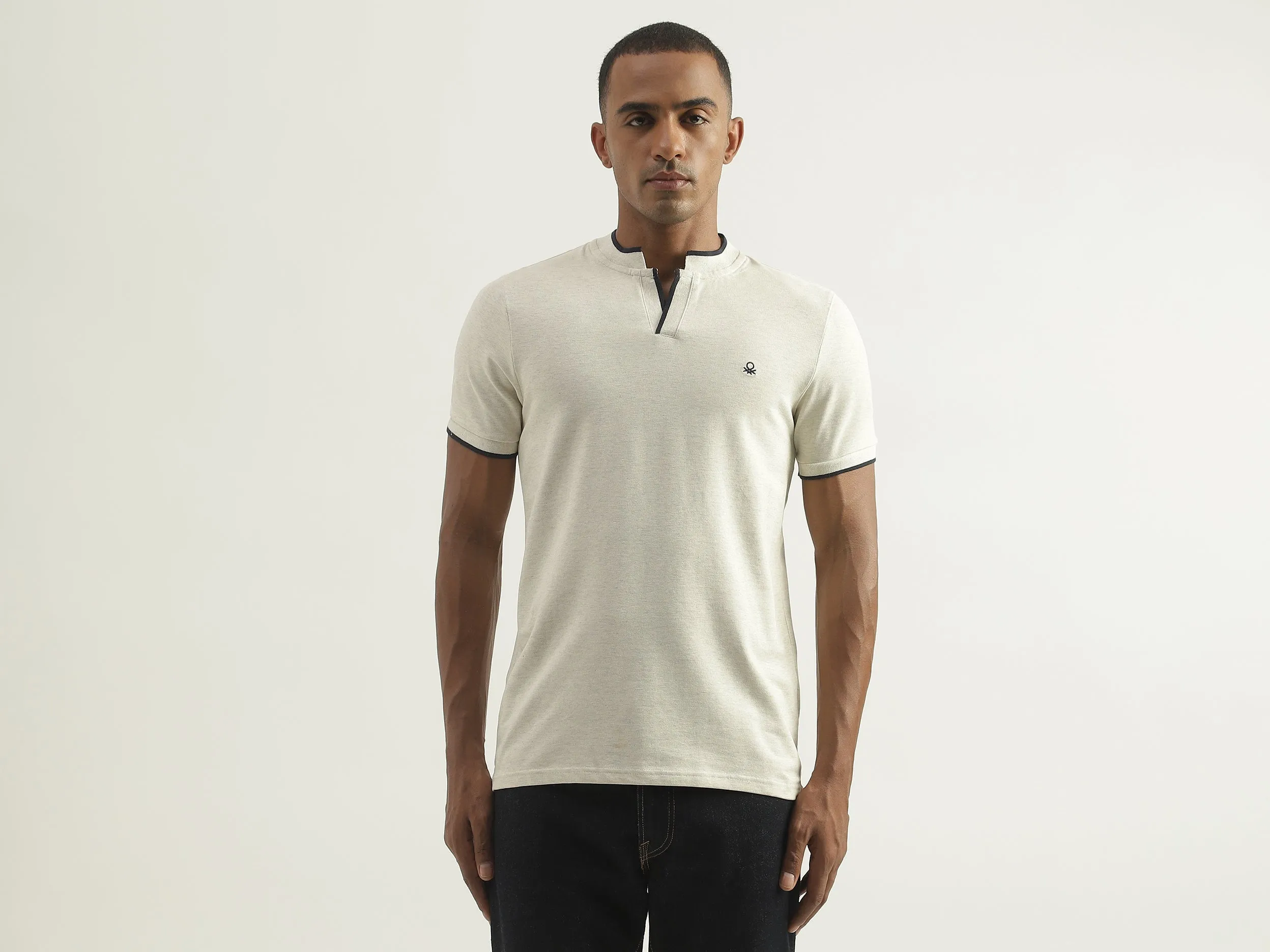 Mens Short Sleeve Tipping T-Shirt