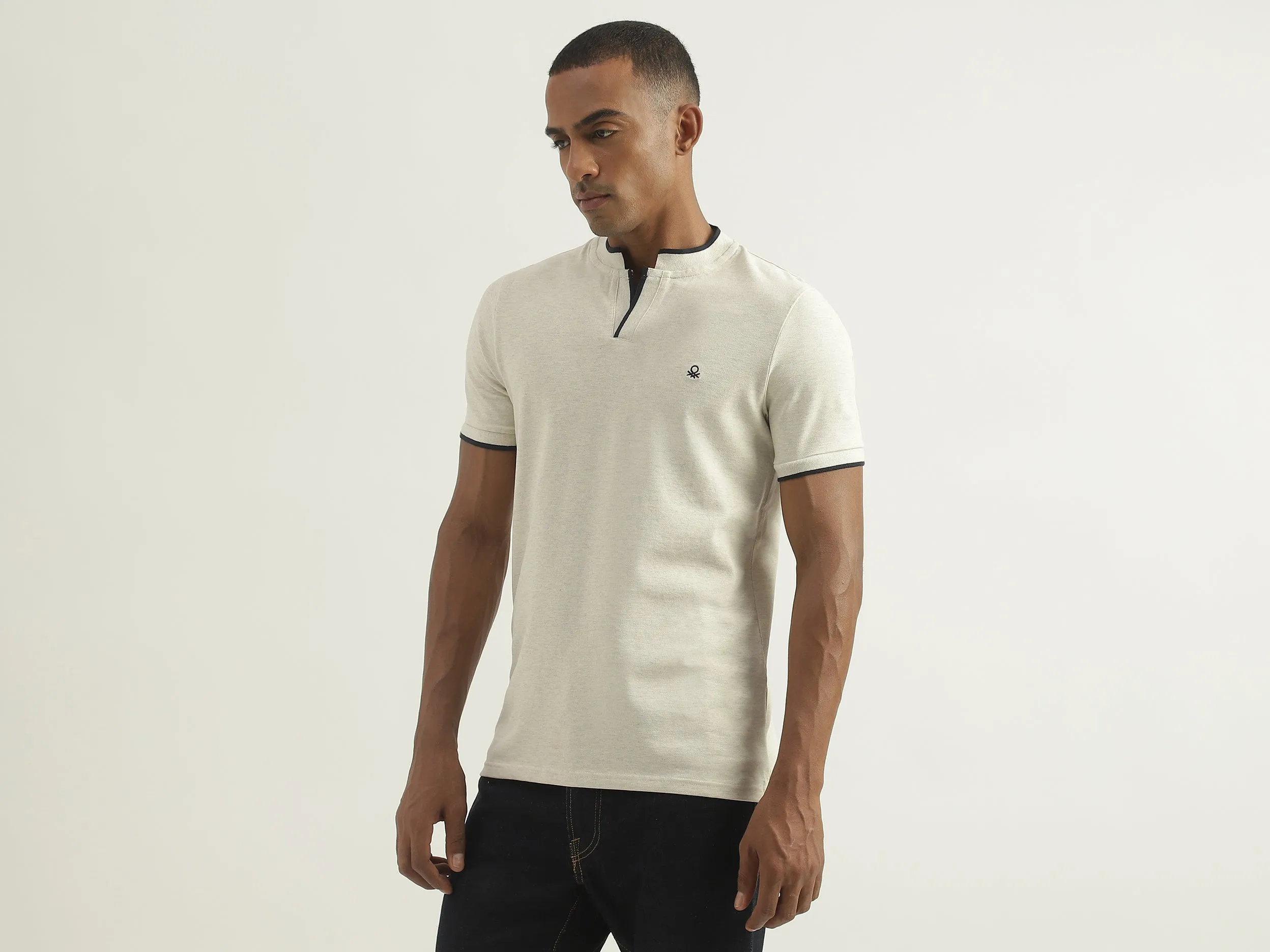 Mens Short Sleeve Tipping T-Shirt