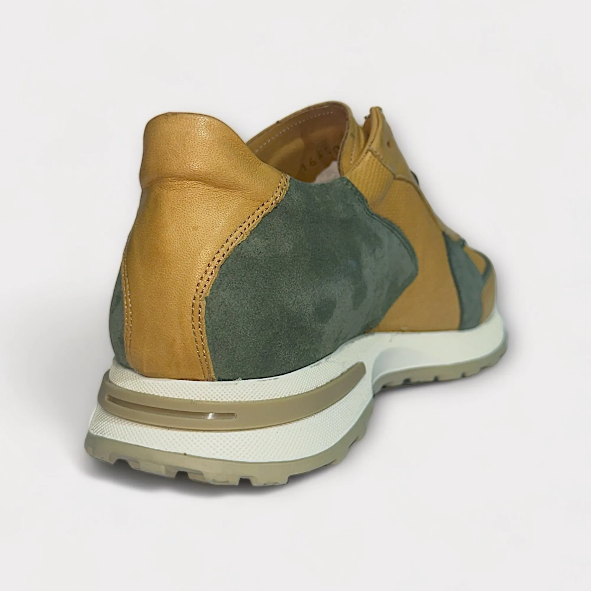 MERAI 2Tone Tan & Green Sneakers