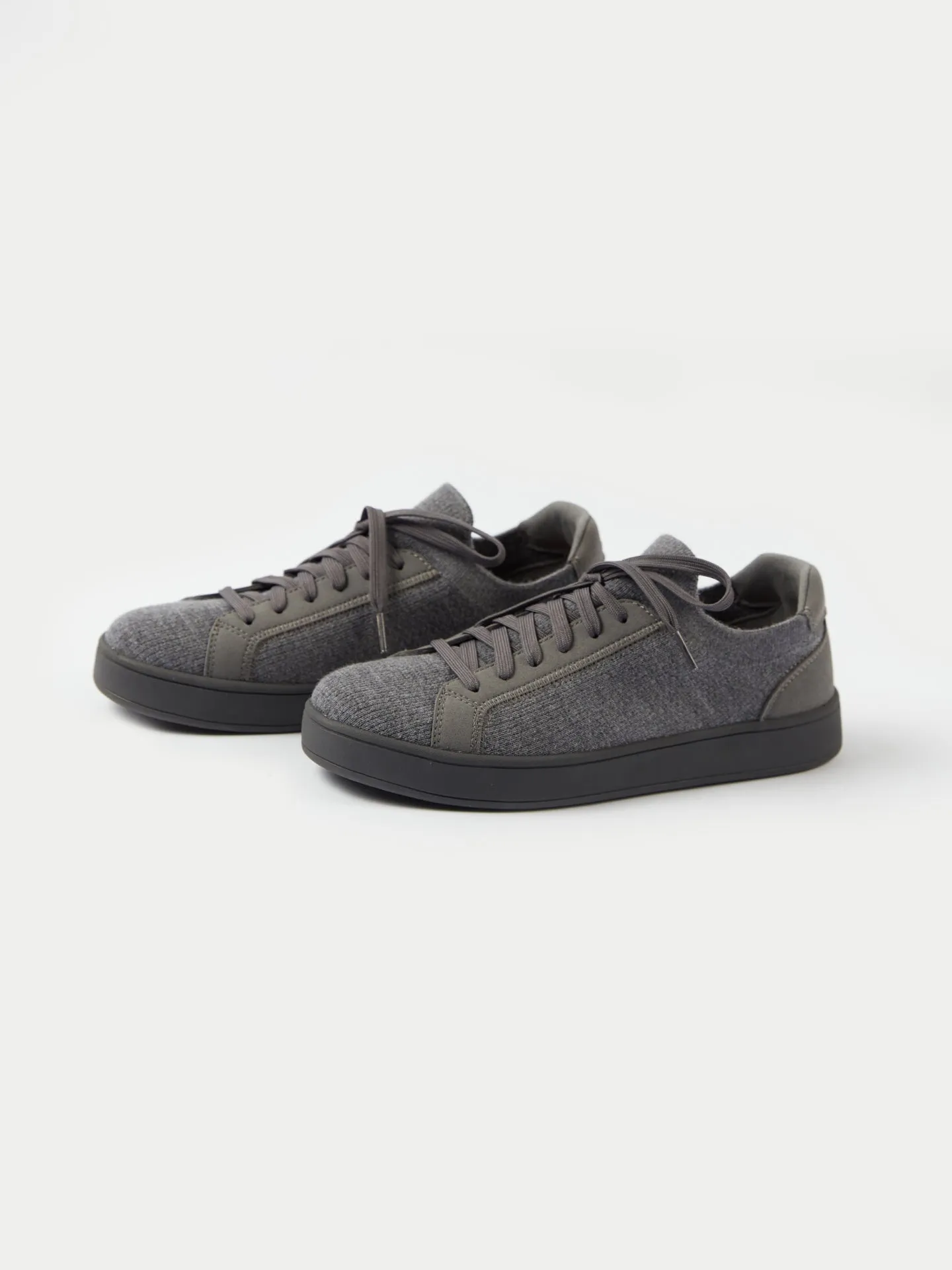 Mercerized Wool Cashmere Knitted Sneakers