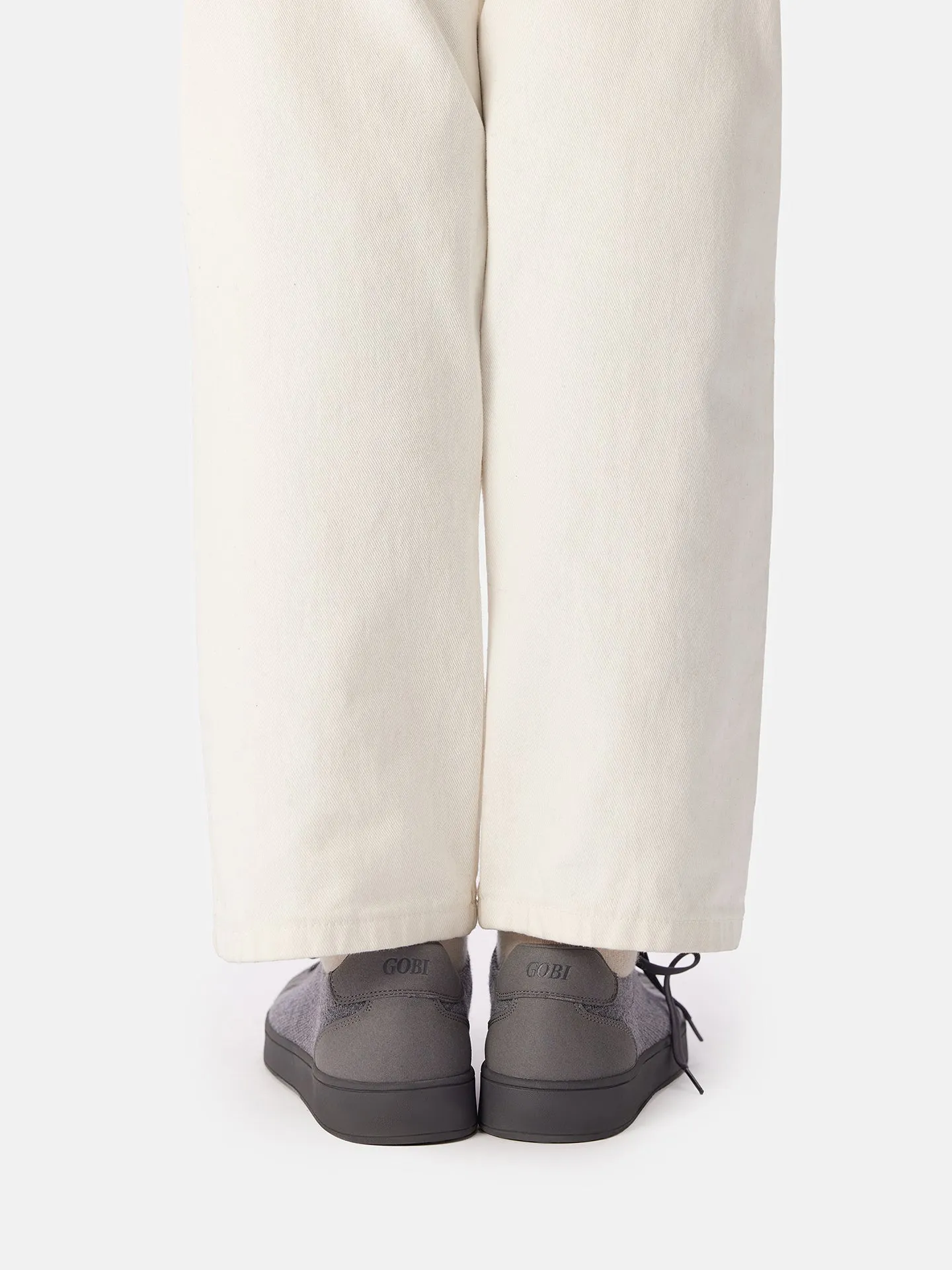 Mercerized Wool Cashmere Knitted Sneakers