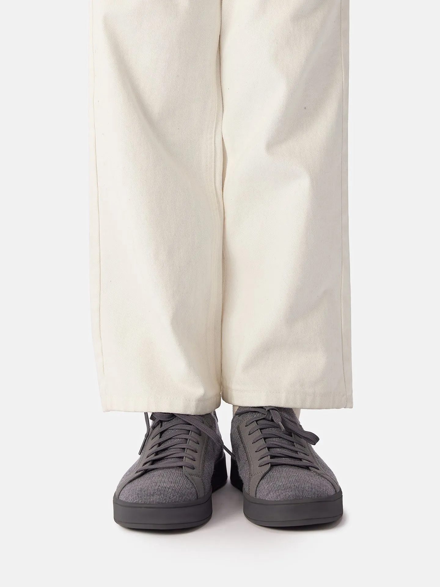 Mercerized Wool Cashmere Knitted Sneakers
