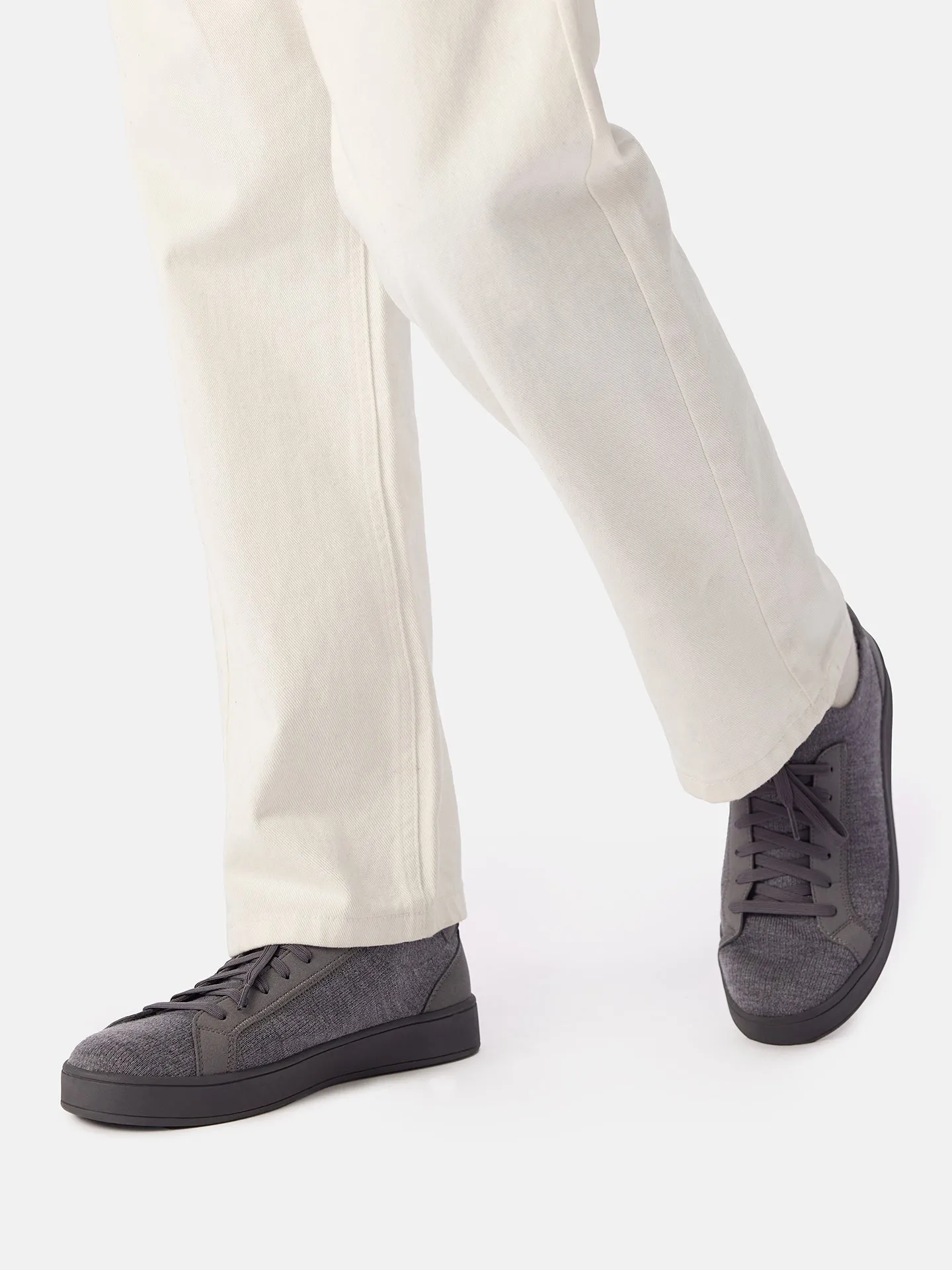 Mercerized Wool Cashmere Knitted Sneakers
