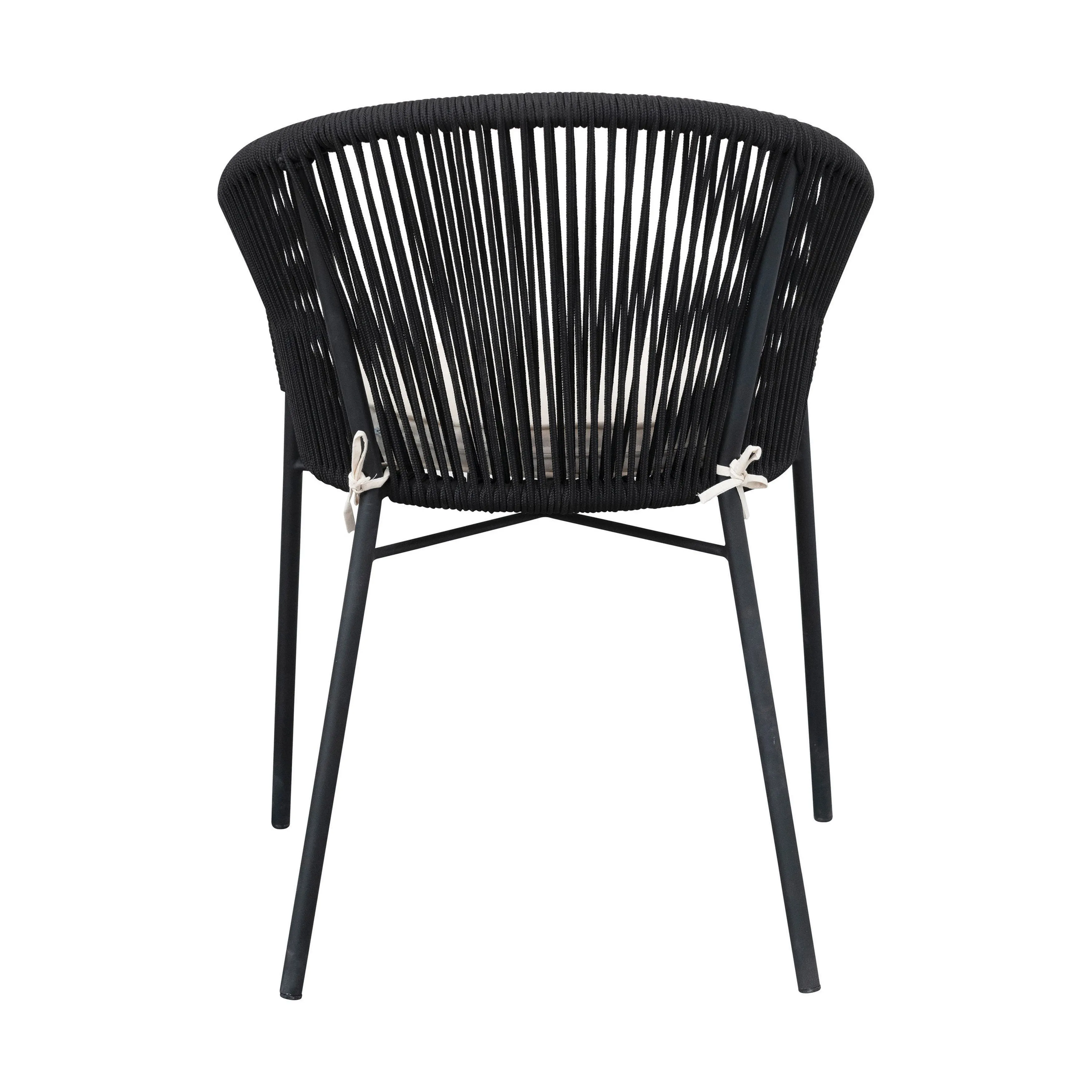 METAL & WOVEN ROPE INDOOR/OUTDOOR CHAIR