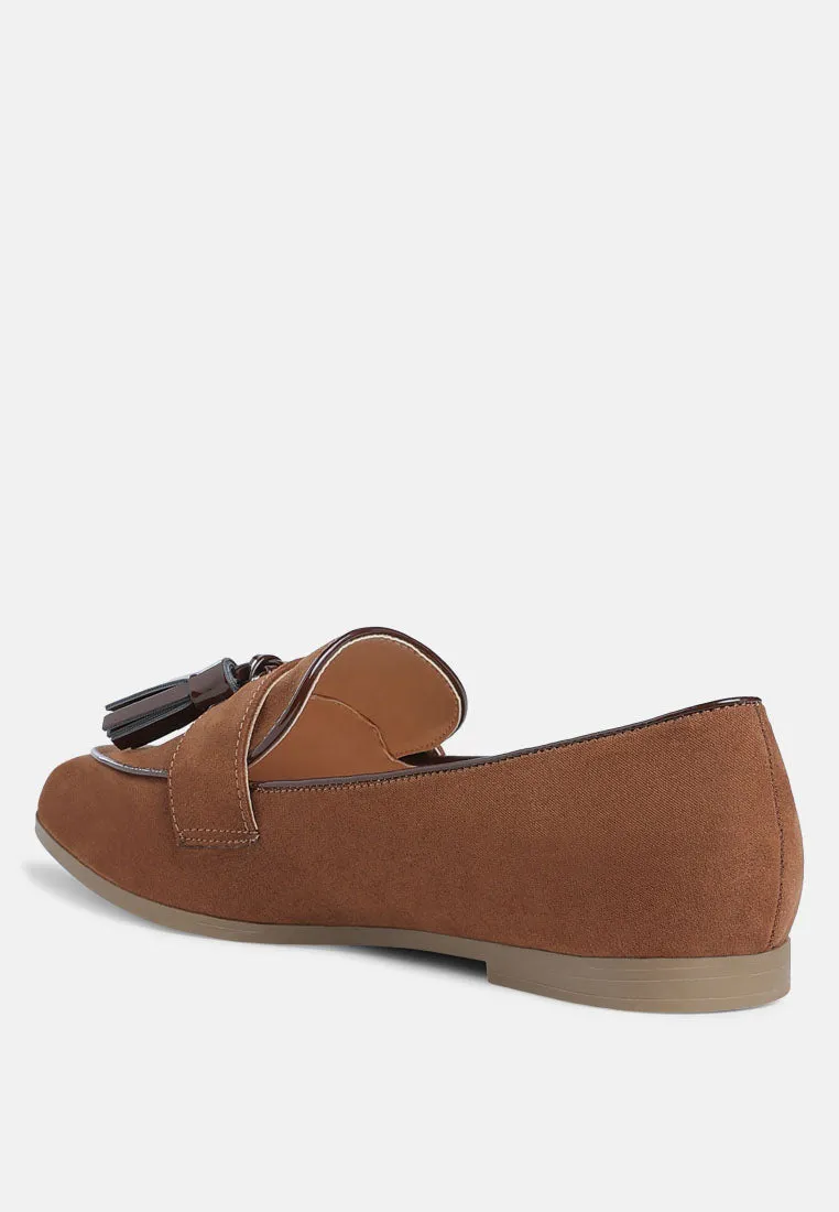 Micro Suede Tassel Loafers By MODE