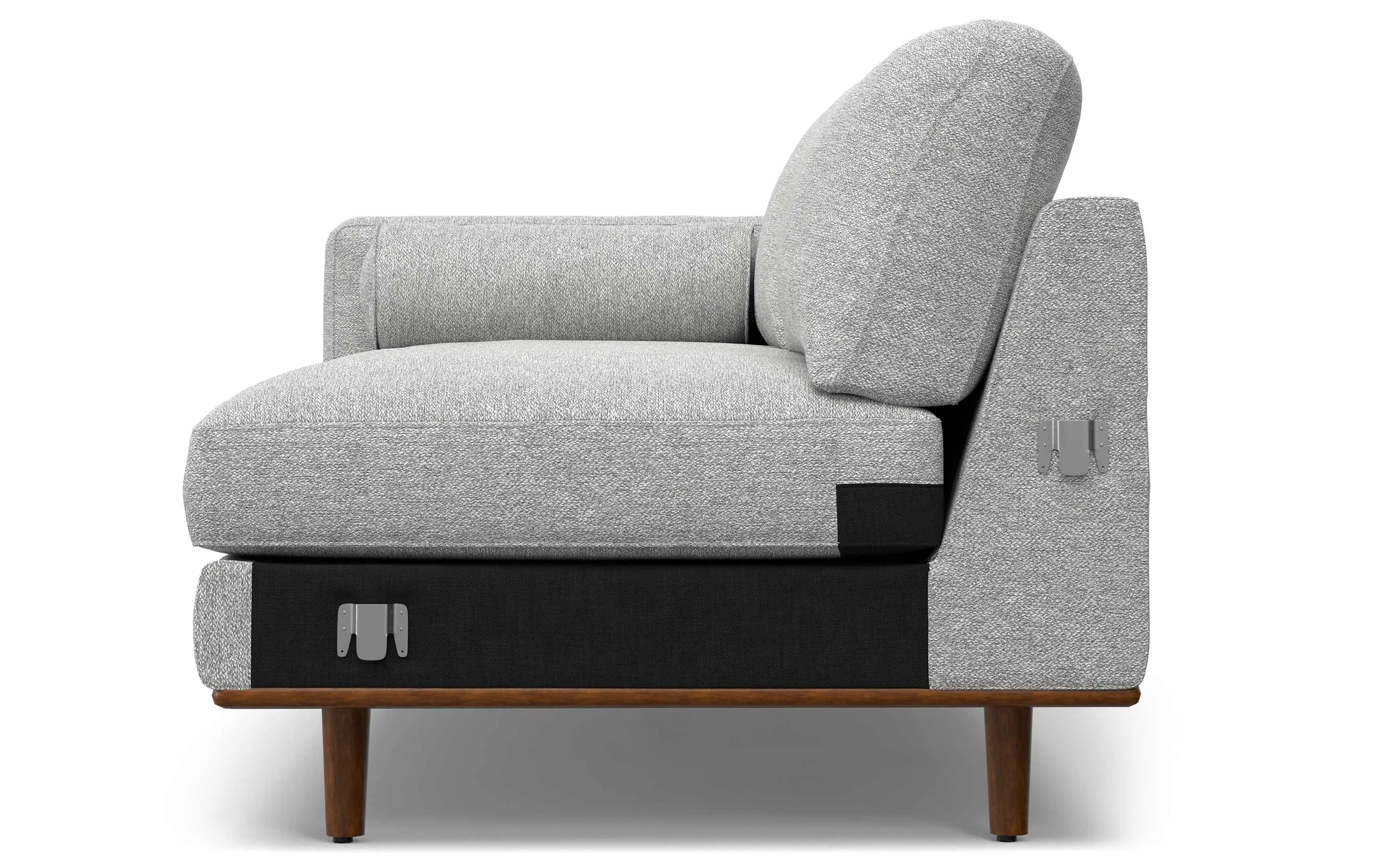 Morrison Sectional in Woven-Blend Fabric