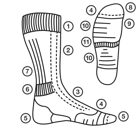MT3.5 LADIES SOCKS BOARDEAUX AND RED
