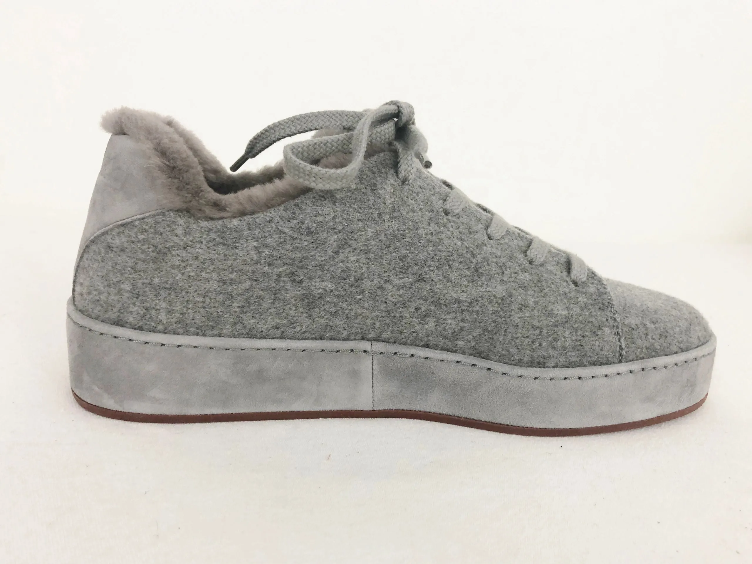 NEW Loro Piana Winter Nuages Cashmere Sneakers Size 37 It (7 Us)