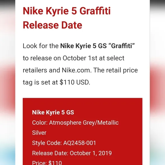 Nike 'Kyrie 5 graffiti ' sneakers