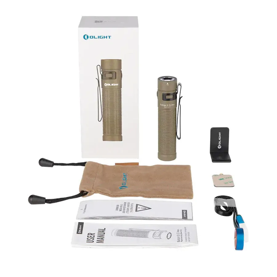 Olight Baton 3 Pro Max 2500 Lumens Rechargeable EDC Torch