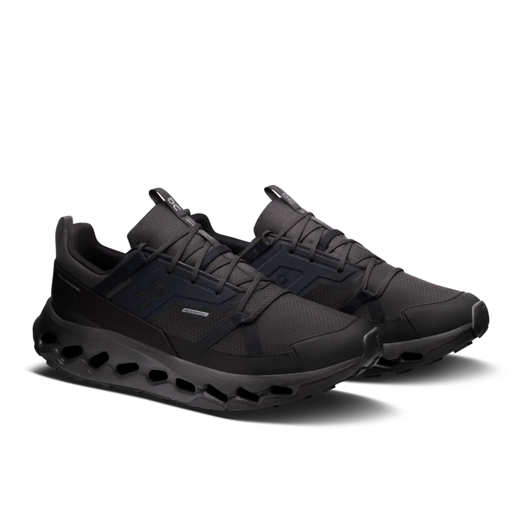 'On Running' Men's Cloudhorizon WP - Black / Black
