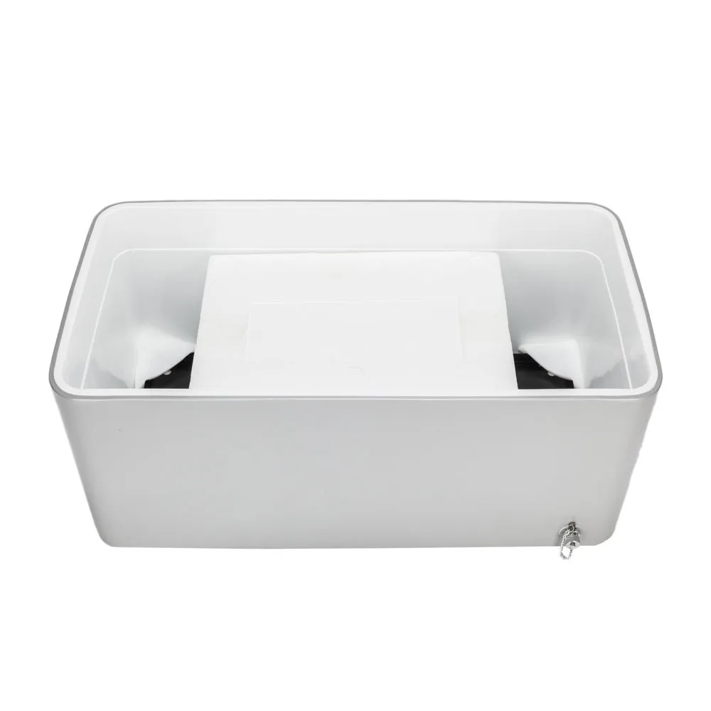 Outdoor 80QT Rolling Party Iron Spray Cooler Cart Ice Bee Chest Patio Warm Shelf